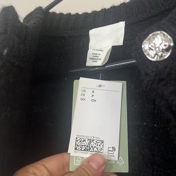 H&M wool blend cardigan The Row inspired NWT - Picture 5 of 5